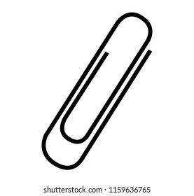 Black paperclip silhouette