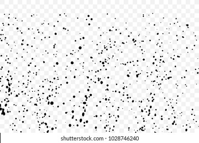 Paint Splatter On Transparent Background Black Stock Vector (Royalty ...