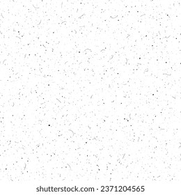 Black particles seamless background. Old dusty film noise texture. Grunge specks, scratches, dots and flecks repeating wallpaper. Vintage rough dirty overlay. Gritty sand distressed effect. Vector 
