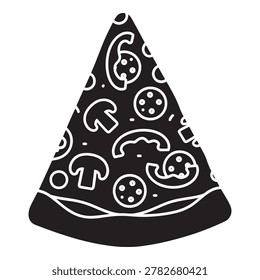 A black party hat adorned with white designs, perfect for celebrations and festive occasions.