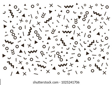 Black party pattern vector