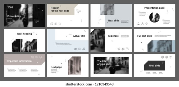 Black and Pastel elements on a white background. This template is the best as a business presentation, used in marketing and advertising, the annual report, flyer and banner