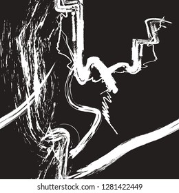 black pattern abstract white vector illustration