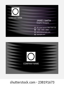 Black Pattern Business card 