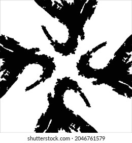 black Pattern Creative illustration in halftone marble style with flat. Vector template background.