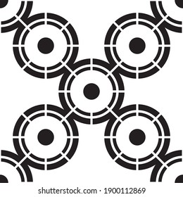 Black pattern design modern on white background for concept design