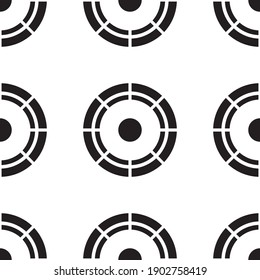 Black pattern design modern on white background for concept design