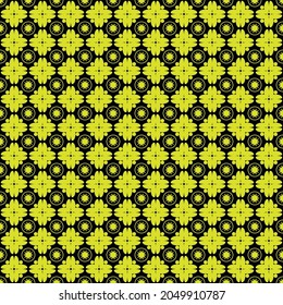Black pattern design and yellow decoration, which is great for badcovers, pillowcases, curtains, screens, fabrics, backdrops etc