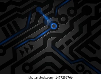 Black pattern digital abstract technology background.
Vector EPS file.