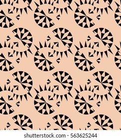 Black pattern of geometric shapes