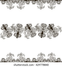Black pattern on a isolated background
