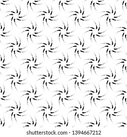 Black pattern on white background. Seamless pattern. Black and white vector design.