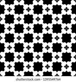 Black pattern on white background. Seamless pattern. Black and white vector design