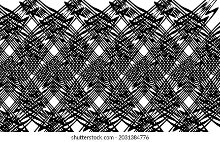 black pattern in op-art style original texture for design