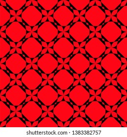 Black pattern red background. Seamless pattern wallpaper. Abstract vector.