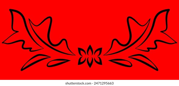 black pattern resembling a butterfly