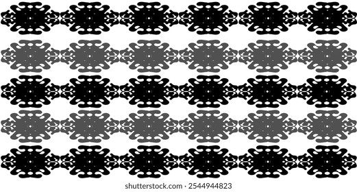 Black pattern seamless by hand drawing for fabric design