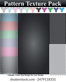 Black Pattern Texture Pack Vector Design