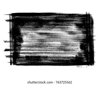 Black pattern with watercolor paint brush strokes