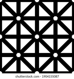 Black pattern white backdrop in abstract style on soft dark background. Modern abstract art