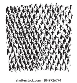 Black patterned net. Abstract monochrome background of coarse crumpled net pattern.  Rope net vector silhouette. Vector illustration.