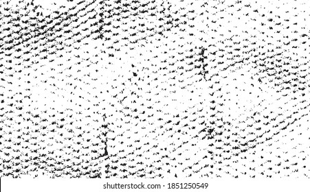Black patterned net. Abstract monochrome background of coarse crumpled net pattern.  Rope net vector silhouette. Vector illustration.