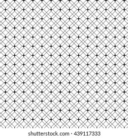 Black patterned net lace on white background