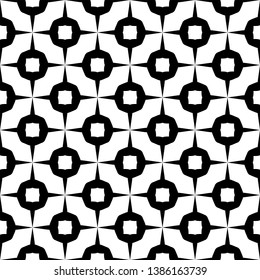 Black patterns on white background. Seamless pattern. Abstract vector.