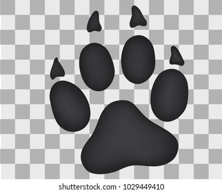 Black paw print