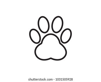 Black paw prints