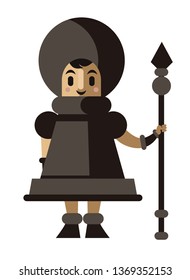 black pawn chess character