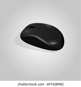 Black PC mouse
