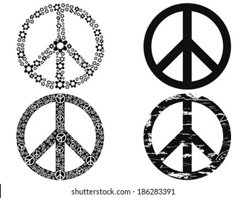 Black Peace Symbol