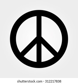 Black peace symbol 