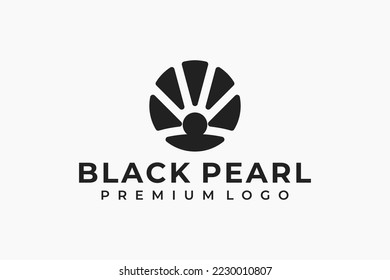 black pearl simple logo premium