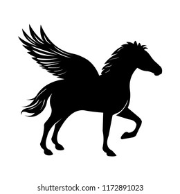 Black Pegasus Silhouette