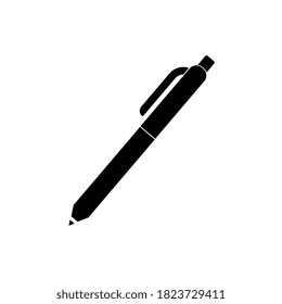 Black Pen icon. Simple icon isolated on white background.