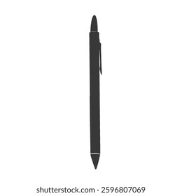 black pen illustration icon without background