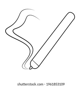 The black pen with line