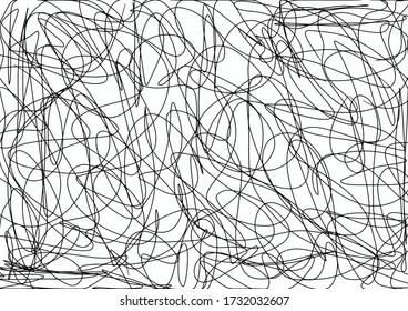 Black pen line pattern for decorative design work.