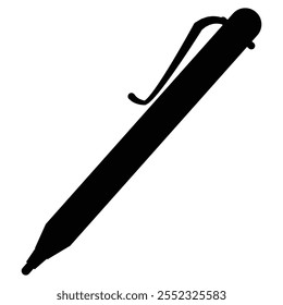 Black Pen on White Paper for Writing or Drawing