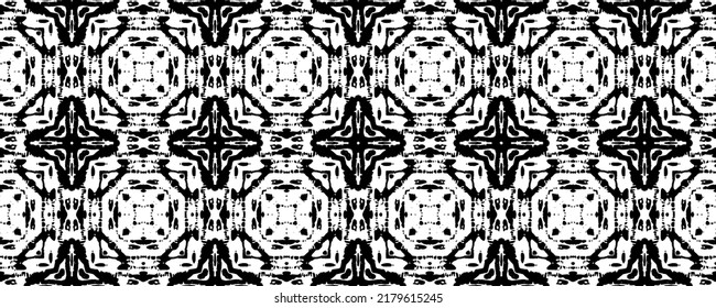 Patrón de plumas negras. Fondo de tinta retro. El Vector está desmontado. Textura de la línea de algodón. Dibujo de Marruecos. Impresión sin línea. Textura del vector de tinta. Rasca de garrafas de Doodle. Pintura clásica de plantilla