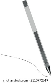 black pen writing on a white background