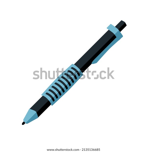 Black Pen Writing Vector Image Stock Vector (Royalty Free) 2135136685 ...