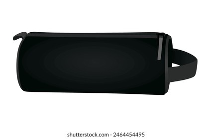 Black  pencil case. vector illustration