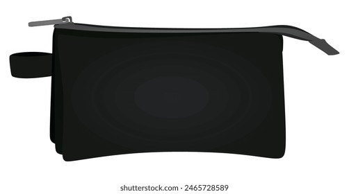 Black pencil case. vector illustration