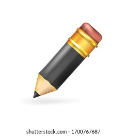 black pencil for decoration the first of September, school, lessons
