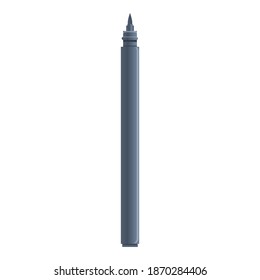 Black pencil icon. Cartoon of black pencil vector icon for web design isolated on white background