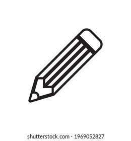 Vector de diseño de icono de lápiz negro para uso web