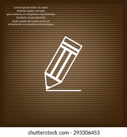 black pencil. icon. vector design